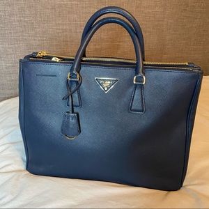 Prada Navy Saffiano Bag